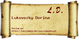 Lukovszky Dorina névjegykártya